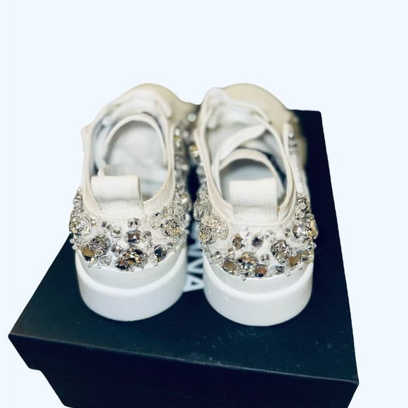 Dolce & Gabbana Portofino Crystal white sneakers 40 - Picture 2 of 5